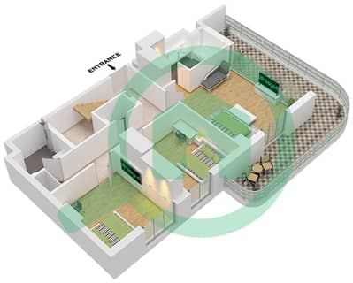 GEM Residences - Plan d’étage de 4 chambres Appartement Type/unité 4TH-2 / UNIT 4 GEM Residences - Plan d’étage de 4 chambres Appartement Type/unité 4TH-2 / UNIT 4