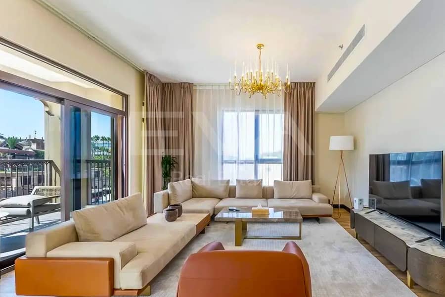 Fully Upgraded | Burj and Sea View | Corner Unit