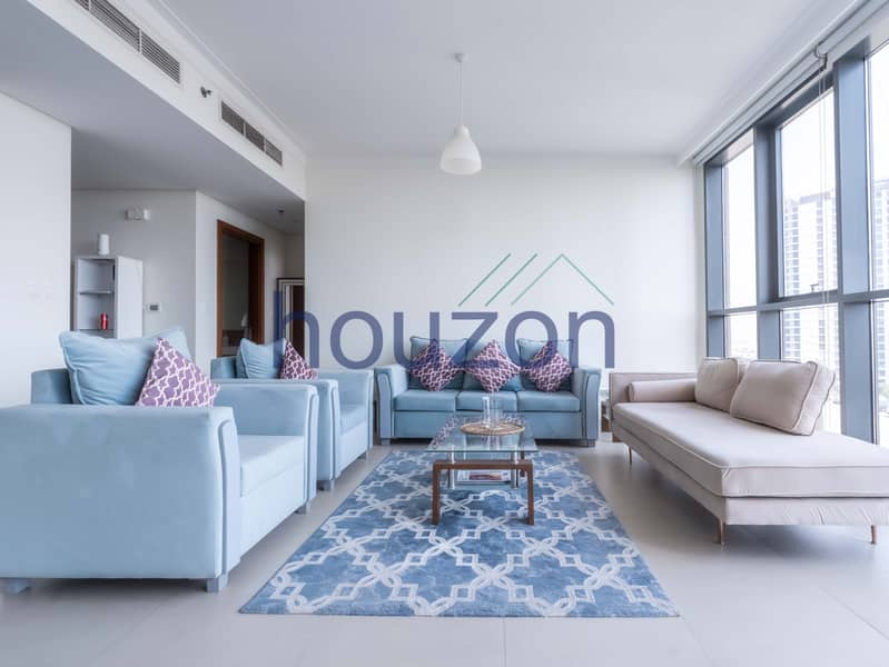 Spacious 2BR | Furnished | Balcony | Sea View