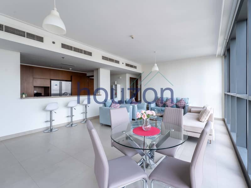 Spacious 2BR | Furnished | Balcony | Sea View