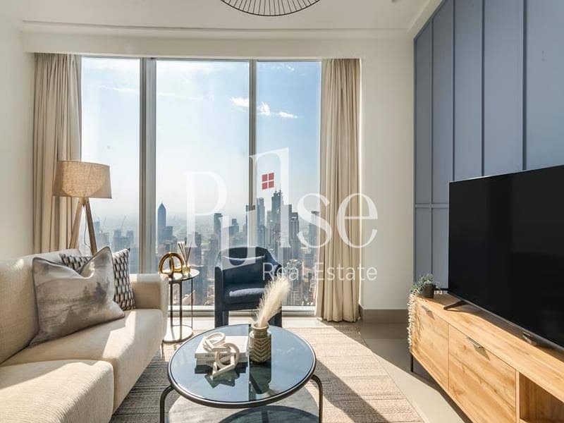 Fully Furnished 1BR | High Floor | Park view