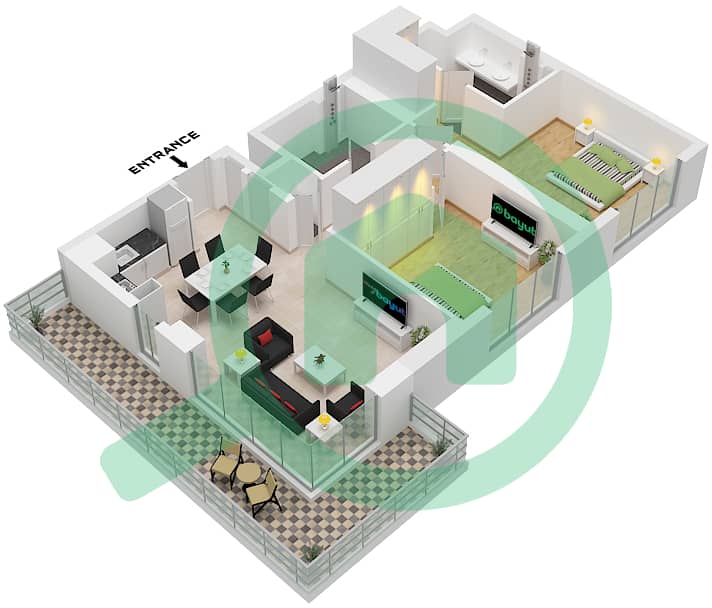Type 3A Unit 11 Floor Podium
Unit 12 Floor 1
Unit 14 Floor 2-14 Club Place Tower B - 2 Bedroom Apartment Type/unit 3A/UNIT 11,12 FLOOR 1-14 Floor plan Type 3A Unit 11 Floor Podium
Unit 12 Floor 1
Unit 14 Floor 2-14 interactive3D