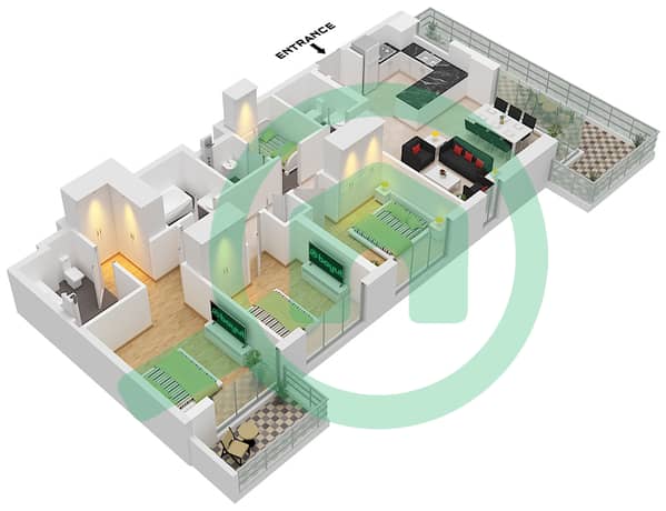 Type 3A Unit 13 Floor 2-14 Type 3A Unit 13 Floor 2-14