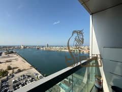 شقة للإيجار رأس الخيمة جلفار تاور طابق 8 إطلالة بحر