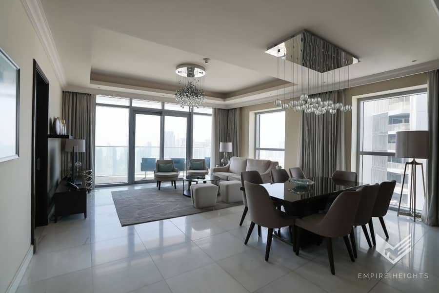 BURJ AND CANAL VIEW | HIGH FLOOR | LUXURY FINISHED
