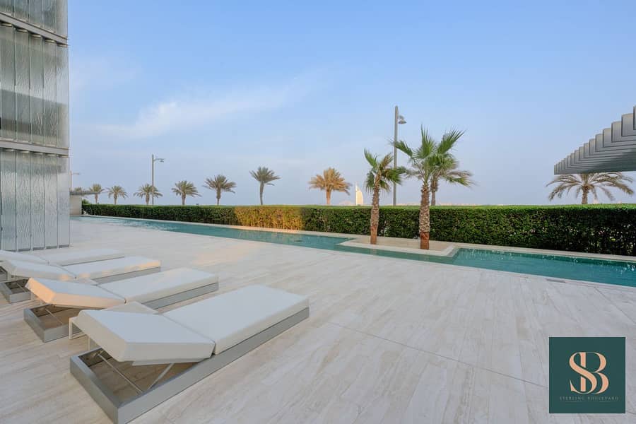 Designer Living on the Palm | Rare Garden Unit