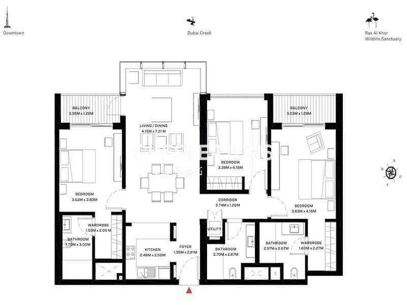 Low Floor | Downtown Views | 3 bedrooms - Image 14