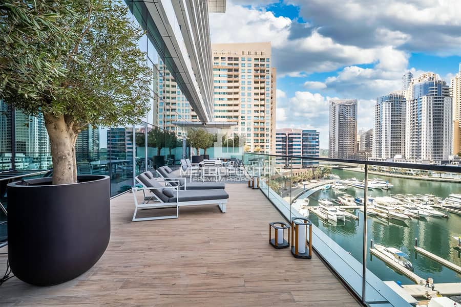 Massive Terrace | Full Marina View | Unique 2BR