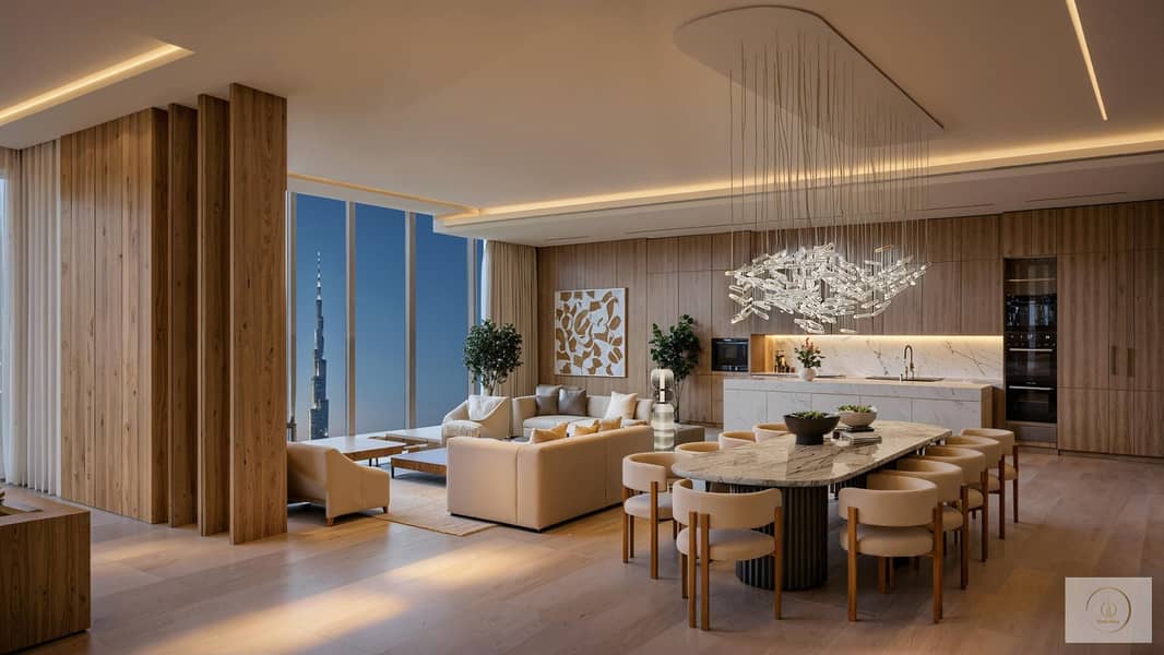 Duplex, Burj Khalifa View, Large Kitchen & Maid, High Floor - Image 12