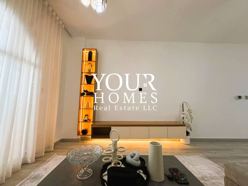 Fully Furnished | Upgraded 2BR + Maids Room | 6/12 Cheques