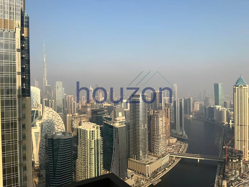 Vacant 3BR + Maid | Sea + Canal | Burj View