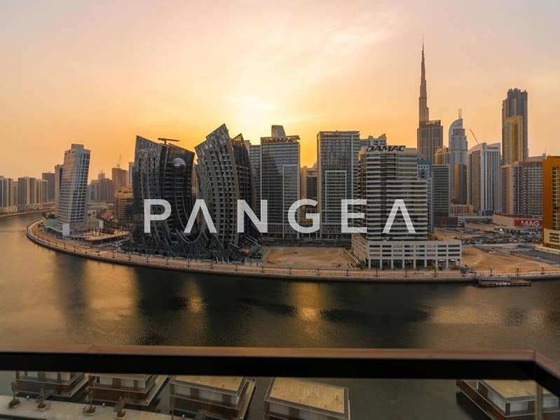 Full Canal and Burj Khalifa View | Vacant | Furnished