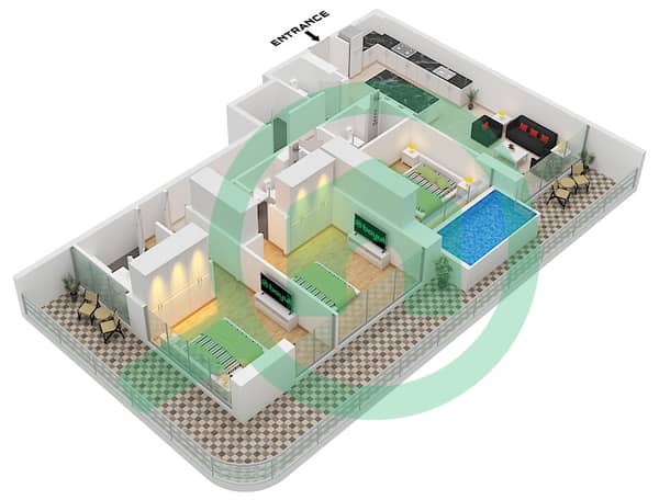 Type A Unit 3 Floor 2,4,6