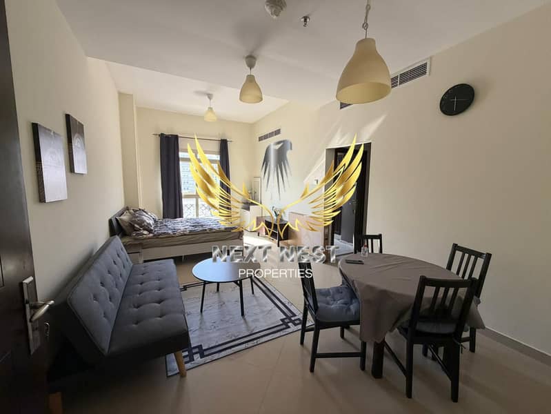 FULLY FURNISHED STUDIO 500 SQFT | BRIGHT APARTMENT | READY TO MOVE