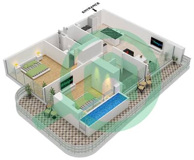 Ocean Pearl by SD - 2 Bedroom Apartment Type/unit A / UNIT 7 FLOOR 2,4 Floor plan Ocean Pearl by SD - 2 Bedroom Apartment Type/unit A / UNIT 7 FLOOR 2,4 Floor plan