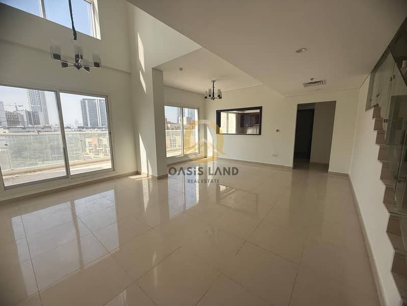 Family-Friendly 2BHK Duplex with Maid Room & 3 Bathrooms Payment 4 Chqs