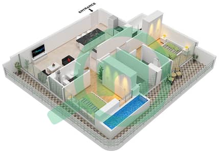 Ocean Pearl by SD - 2 Bedroom Apartment Type/unit A / UNIT 8 FLOOR 2,4 Floor plan Ocean Pearl by SD - 2 Bedroom Apartment Type/unit A / UNIT 8 FLOOR 2,4 Floor plan