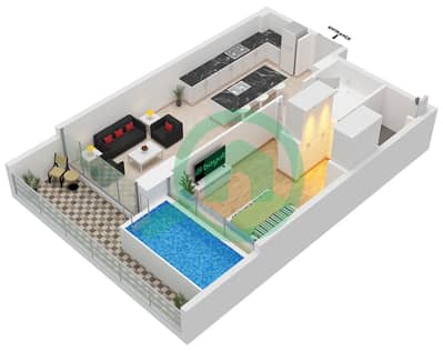 Ocean Pearl by SD - 1 Bedroom Apartment Type/unit A / UNIT 5 FLOOR 1 Floor plan Ocean Pearl by SD - 1 Bedroom Apartment Type/unit A / UNIT 5 FLOOR 1 Floor plan
