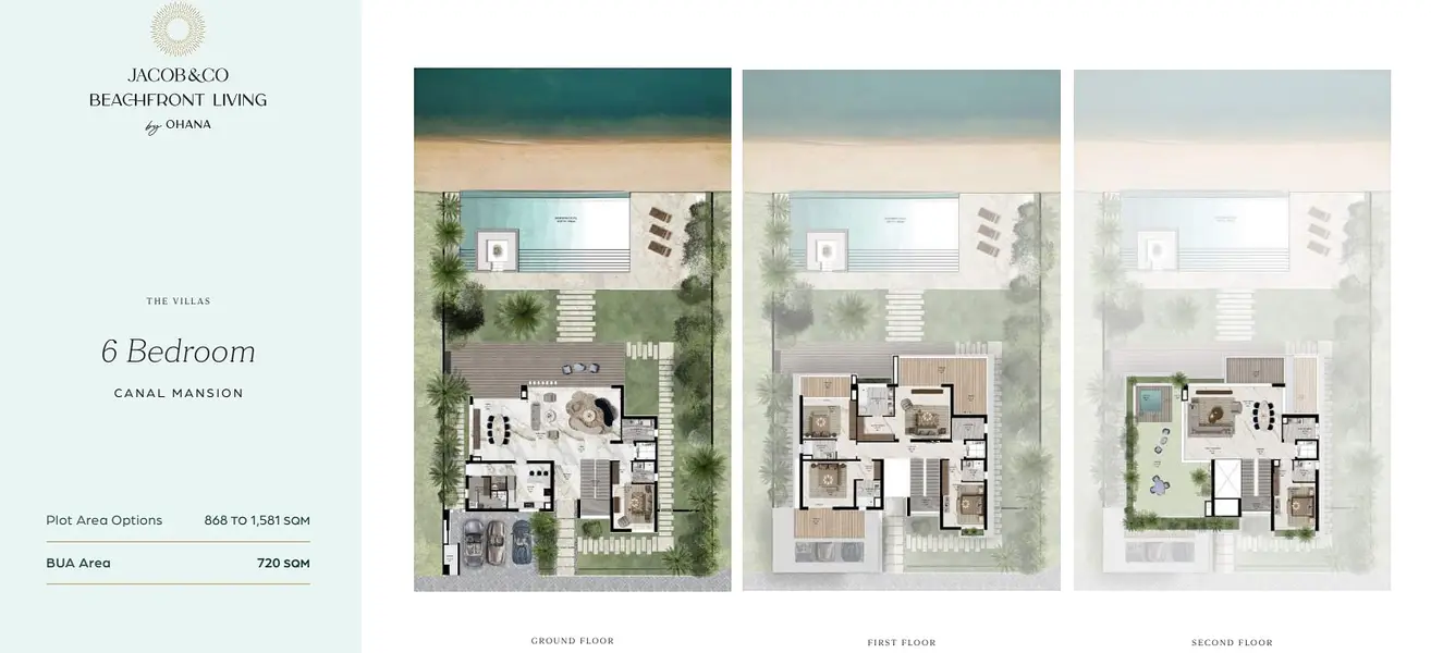 6 BR floor plan