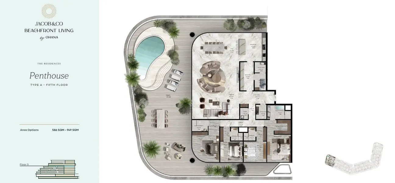 4 BR floor plan