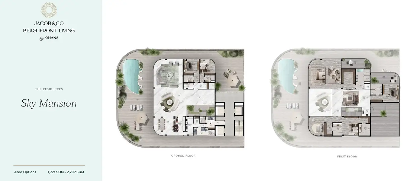 5 BR floor plan