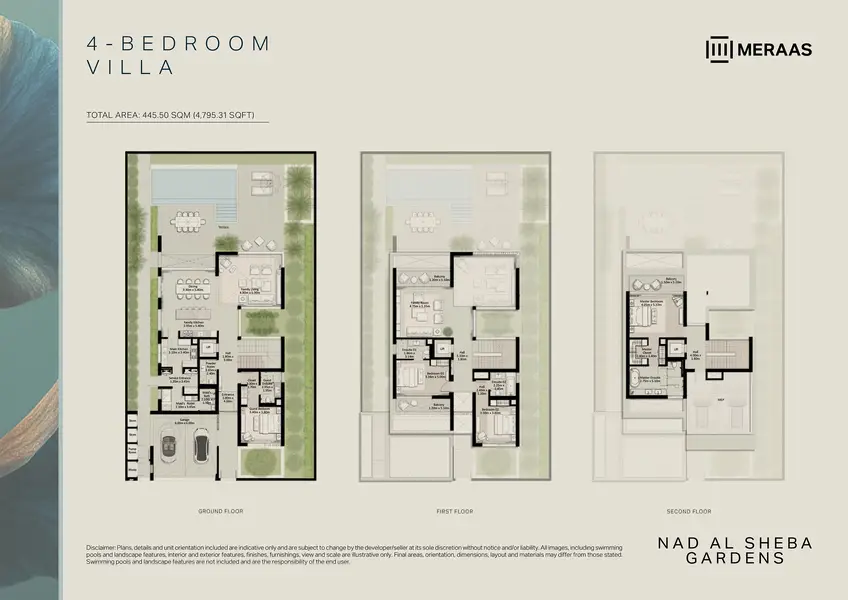 4 BR floor plan
