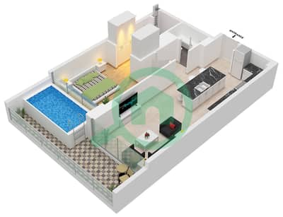 Ocean Pearl by SD - 1 Bedroom Apartment Type/unit A / UNIT 6 FLOOR 1 Floor plan Ocean Pearl by SD - 1 Bedroom Apartment Type/unit A / UNIT 6 FLOOR 1 Floor plan