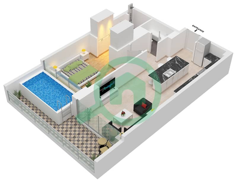 Type A Unit 6 Floor 1 Type A Unit 5 Floor 2-5 Type B Unit 5 Floor 1-5 Ocean Pearl by SD - 1 Bedroom Apartment Type/unit A / UNIT 6 FLOOR 1 Floor plan Type A Unit 6 Floor 1 Type A Unit 5 Floor 2-5 Type B Unit 5 Floor 1-5 interactive3D