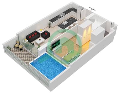 Ocean Pearl by SD - 1 Bedroom Apartment Type/unit B / UNIT 6 FLOOR 1 Floor plan Ocean Pearl by SD - 1 Bedroom Apartment Type/unit B / UNIT 6 FLOOR 1 Floor plan