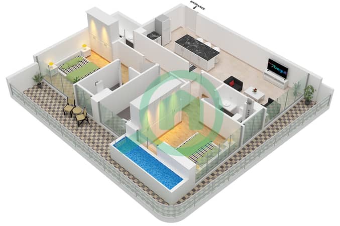 Type B Unit 1 Floor 2,4 Type B Unit 1 Floor 2,4