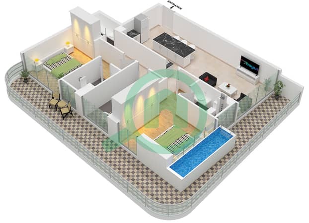 Type B Unit 1 Floor 3,5