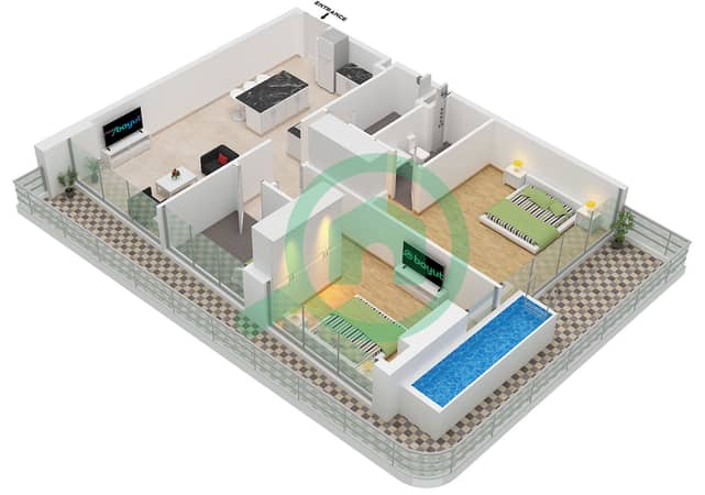 Type B Unit 2 Floor 3,5 Type B Unit 2 Floor 3,5
