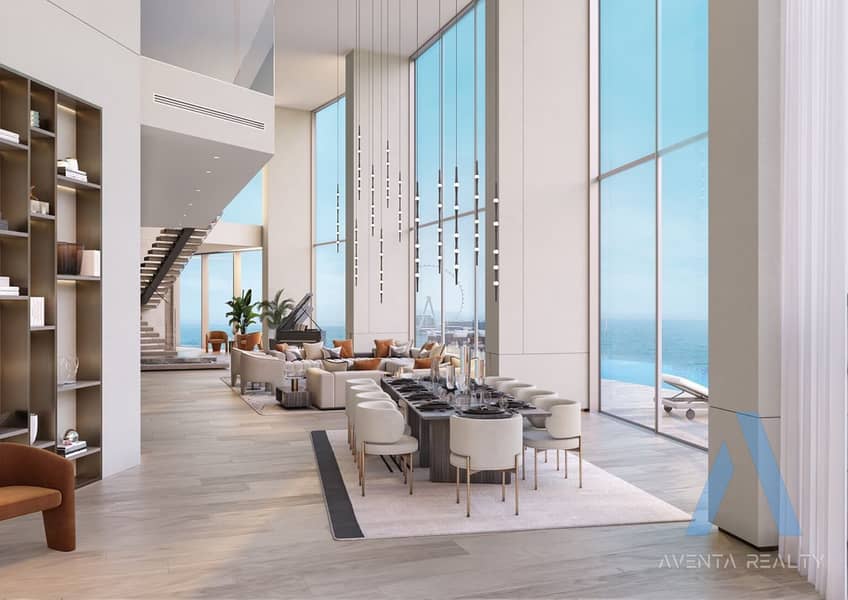 Duplex | Private Pool | Palm and Marina Views