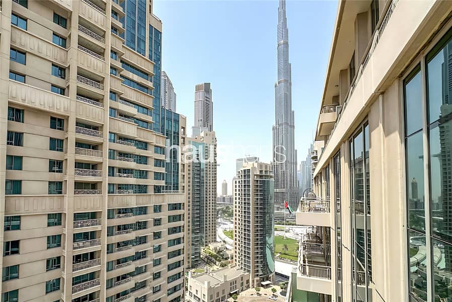 Spacious 2 bed | Burj Facing | Vacant Soon