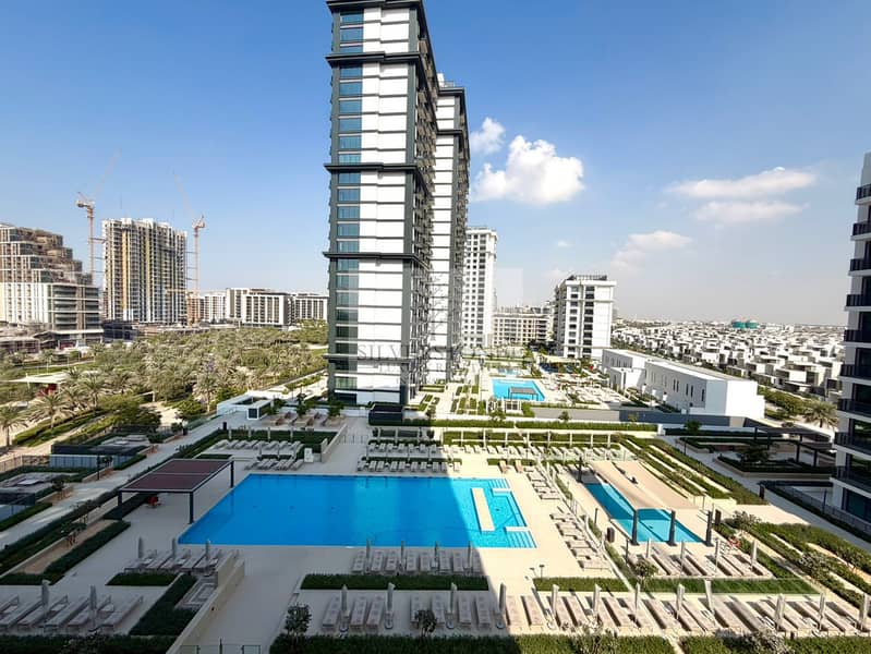 Park and Pool View | Brand New | Ready