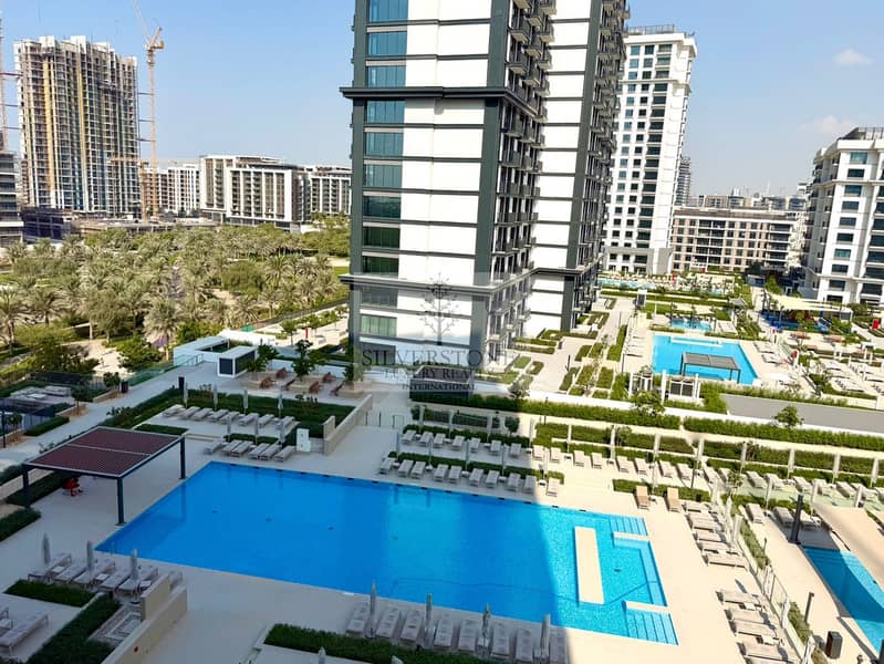 Park and Pool View | Brand New | Ready