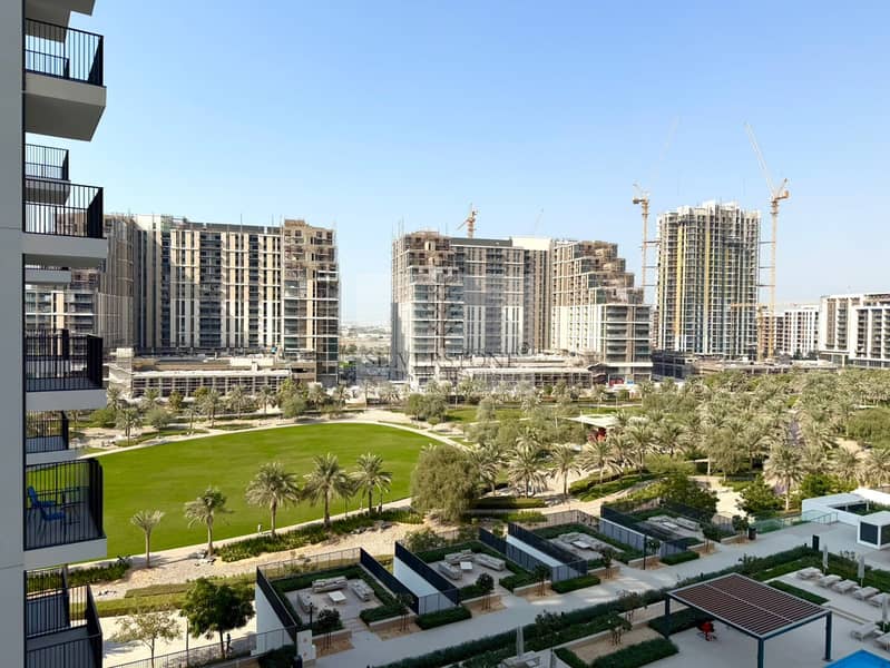 Park and Pool View | Brand New | Ready