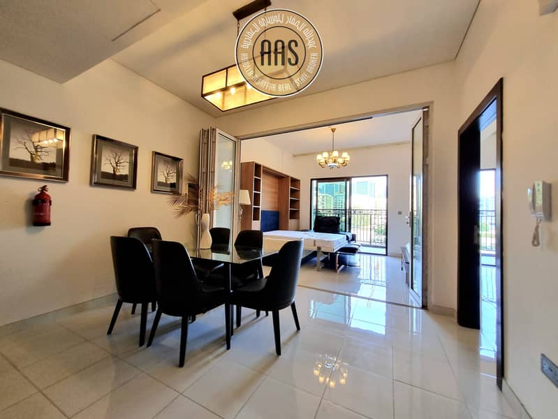 Luxurious Fully Furnished 1-Bedroom Apartment With Maid Room|| Elegant Living Spacious Layout || Premium Amenities