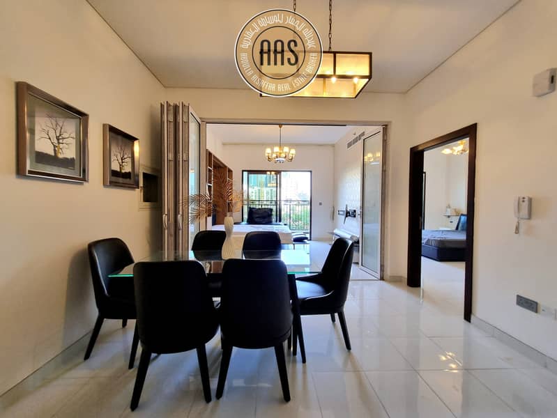 Luxurious Fully Furnished 1-Bedroom Apartment With Maid Room|| Elegant Living Spacious Layout || Premium Amenities