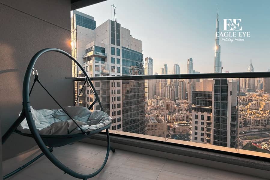 Burj Khalifa View | Sofa Bed | High Floor - Image 24