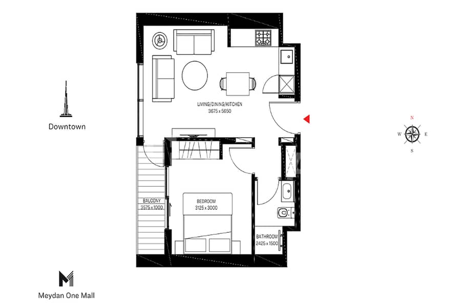 Burj View | Low Floor | Vacant - Image 10