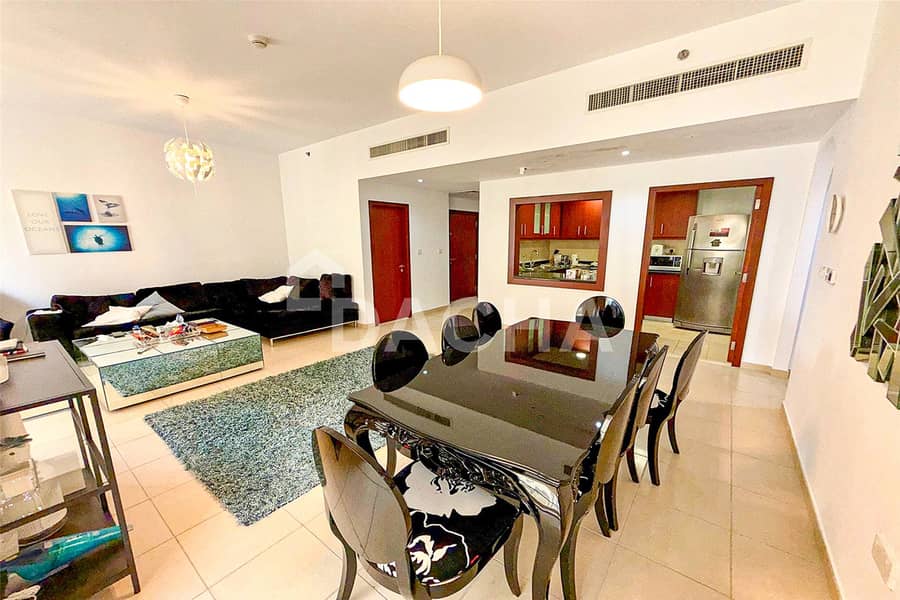 BEST PRICED | Furnished | High Floor | Marina View