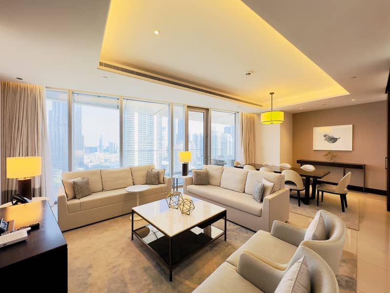 ALL BILLS INCLUDED | 3 BED + MAIDS | BURJ VIEW