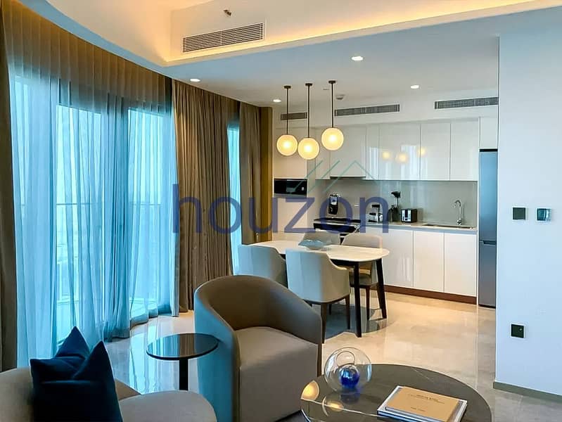 Spacious 2BR | High Floor | Sea + Burj View