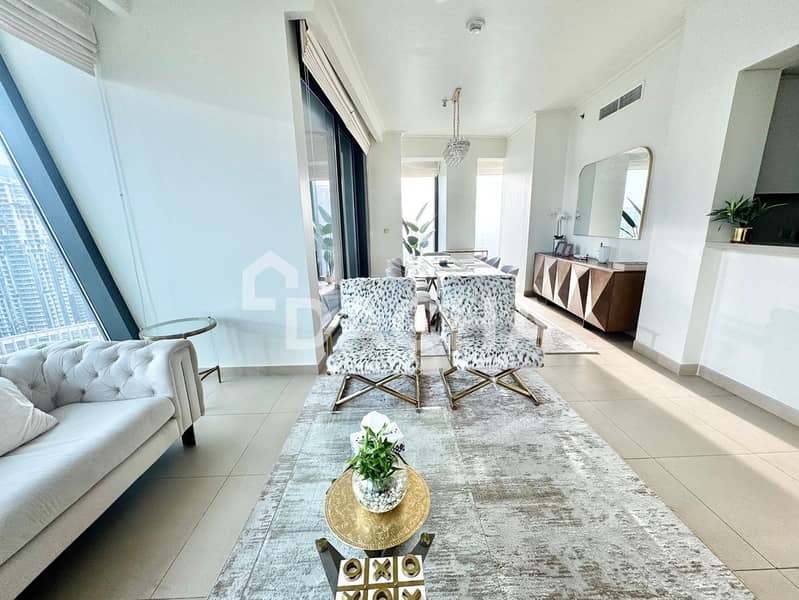 High Floor | Furnished | 3BR+M | Burj Khalifa View - Image 8