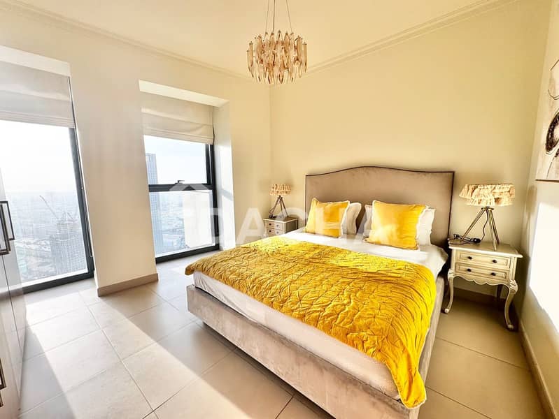 High Floor | Furnished | 3BR+M | Burj Khalifa View - Image 21