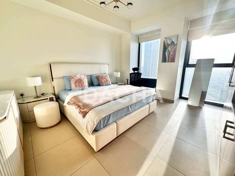 High Floor | Furnished | 3BR+M | Burj Khalifa View - Image 24