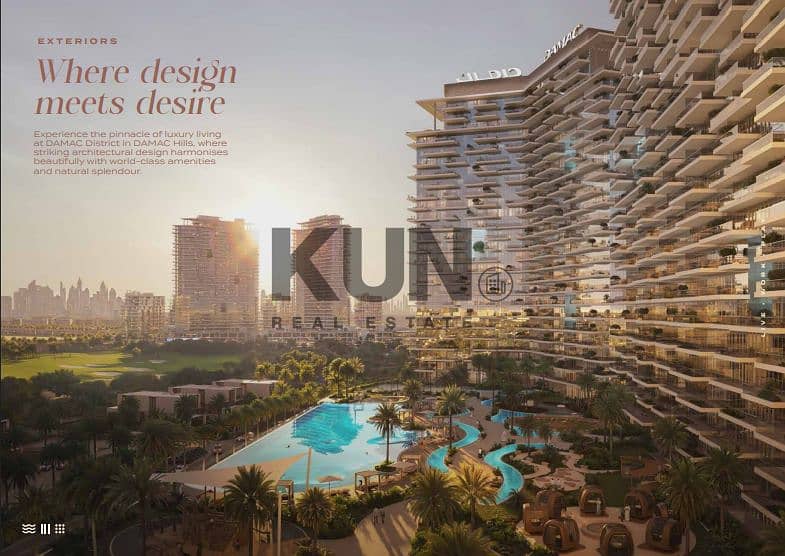 Golf Course 1 Bedroom | Damac District | Easy 1% Payment Plan