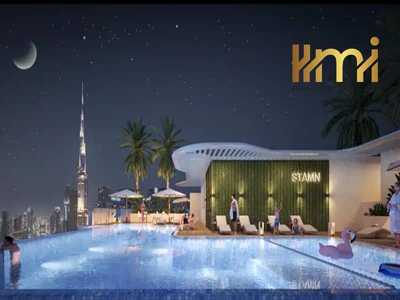 8 minutes from Burj Khalifa, freehold ownership, very high ROI, 5 minutes from the metro station