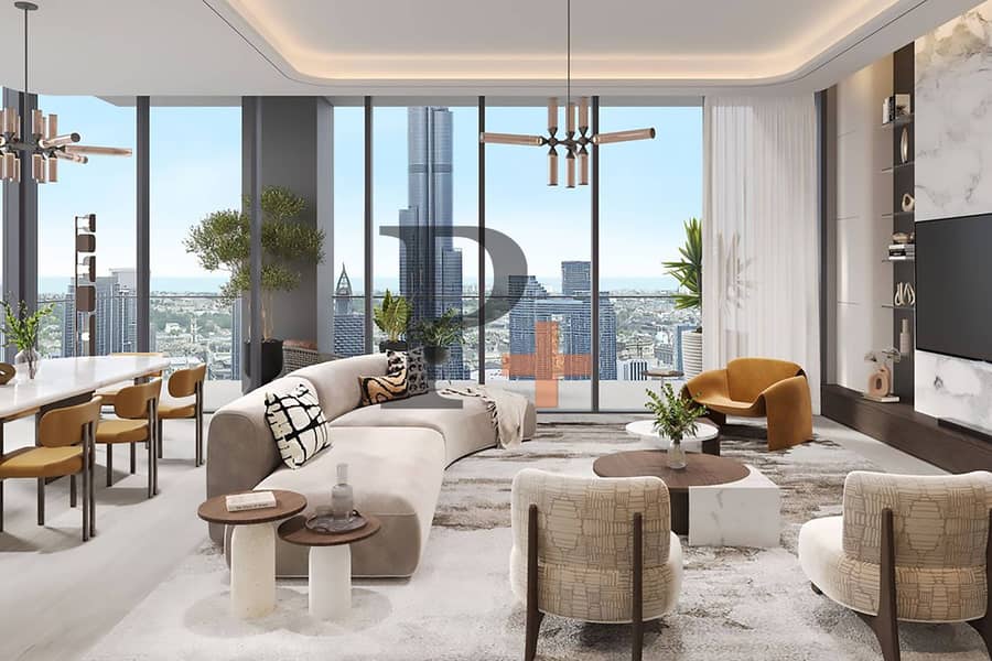 Full Burj Khalifa View | Big Lay out | High Floor